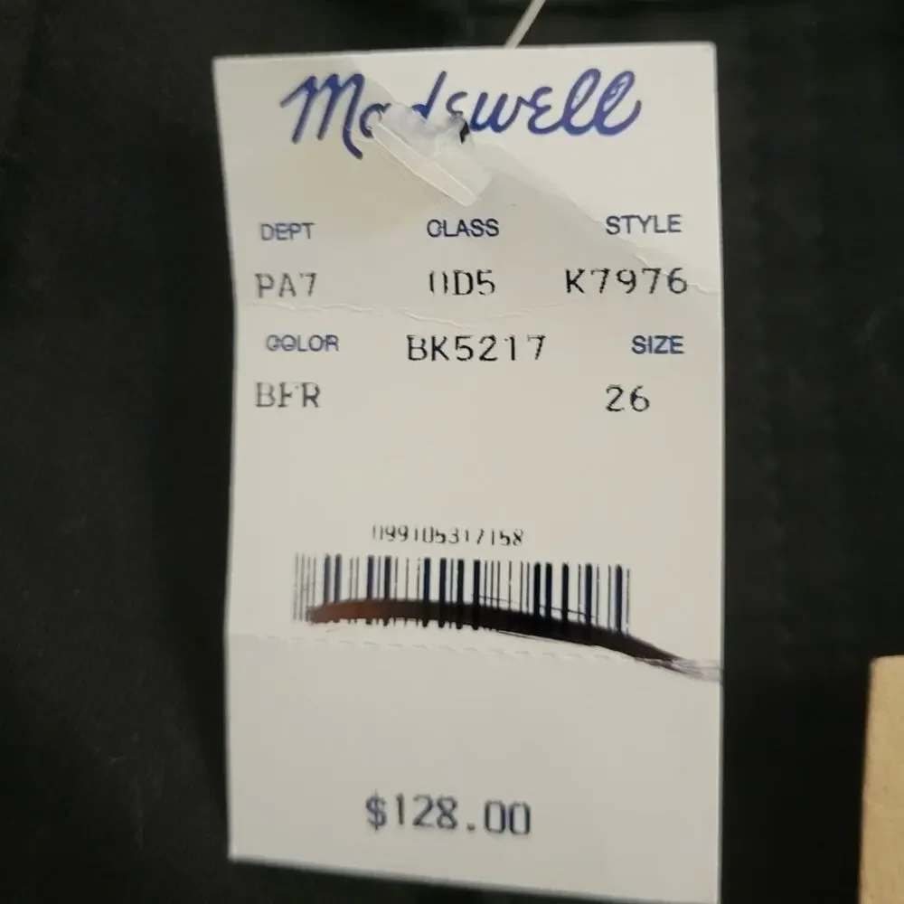 NWT Madewell 9